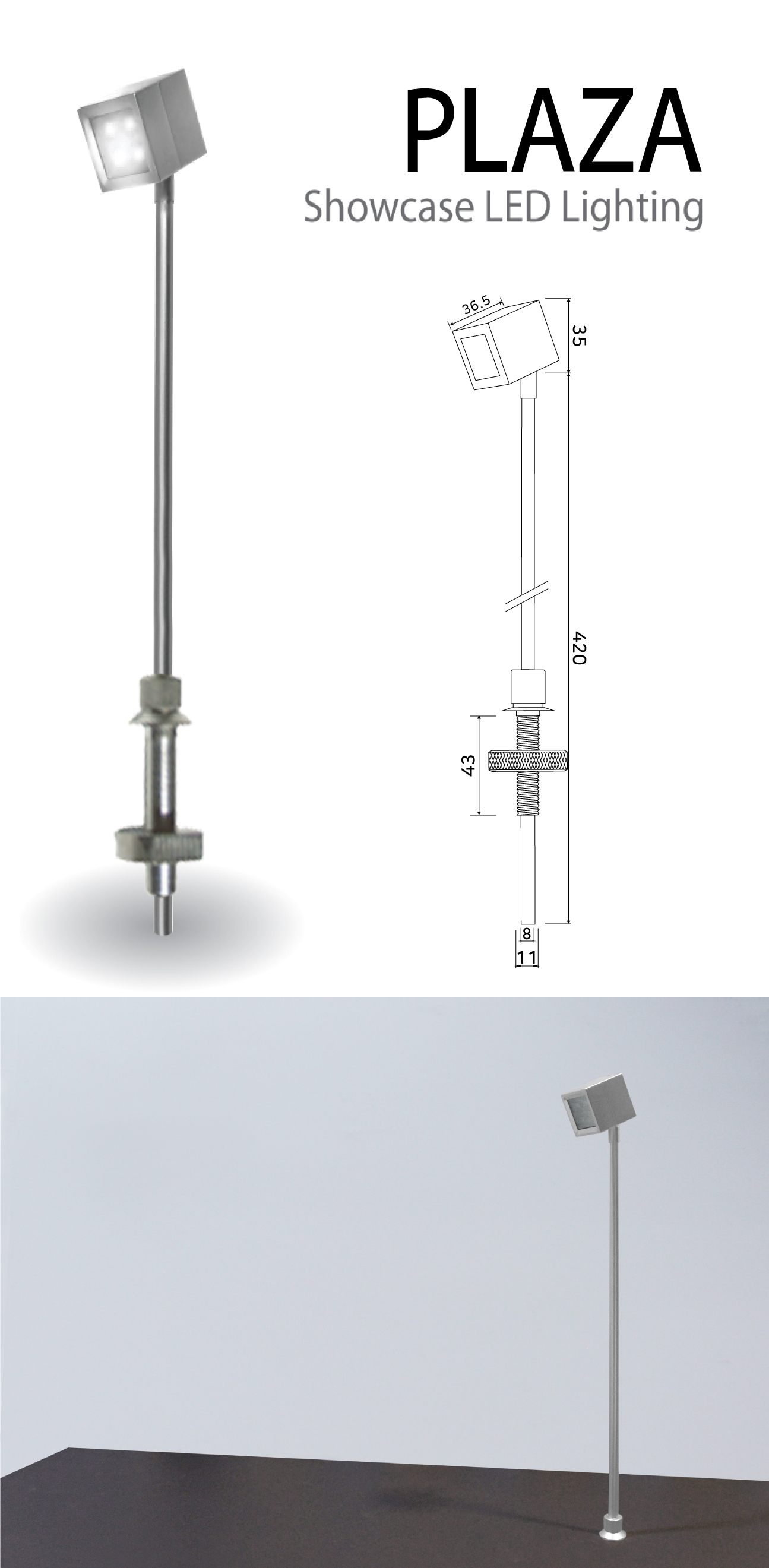 LED Tower type Showcase Lighting